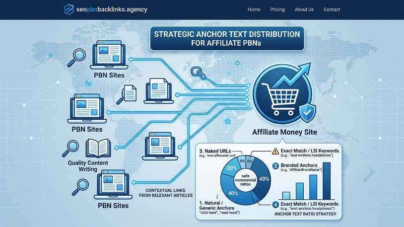 Anchor text strategy for affiliate PBN links