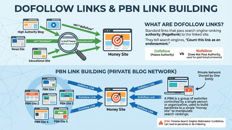 Dofollow links and PBN link building