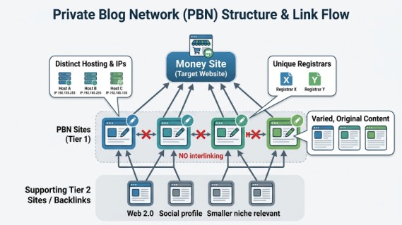 How a PBN network is structured