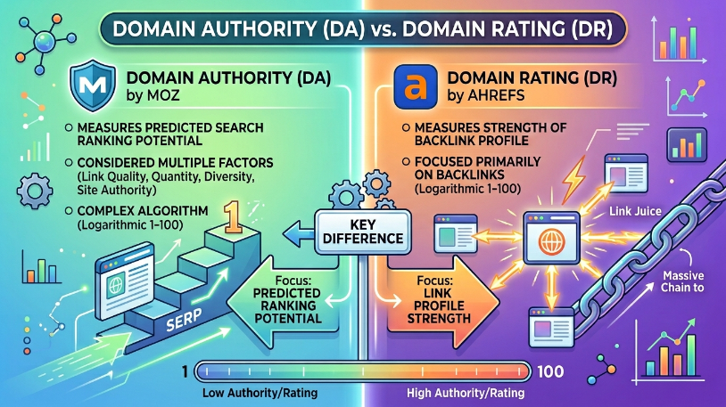Domain Authority vs Domain Rating
