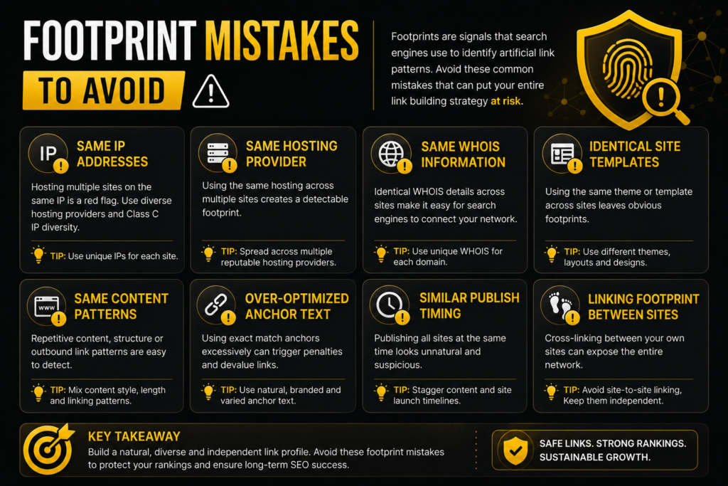 Footprint mistakes to avoid