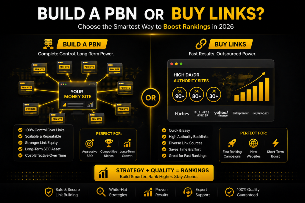 build a PBN or buy links